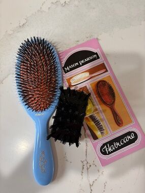 Mason Pearson Junior Blue Boar & Nylon Hair Brush